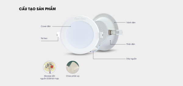 Đèn LED âm trần Downlight AT06.V2 - Ảnh 6