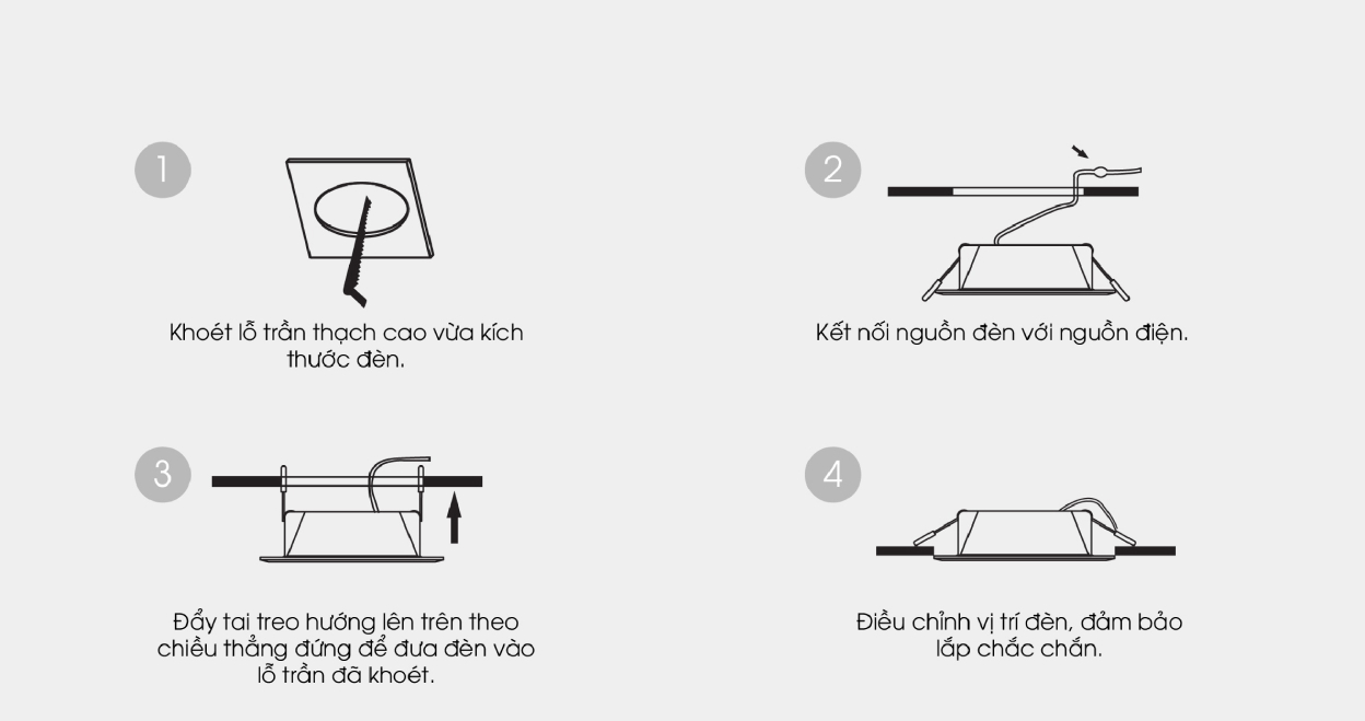 Đèn LED âm trần Downlight AT28 - Ảnh 7