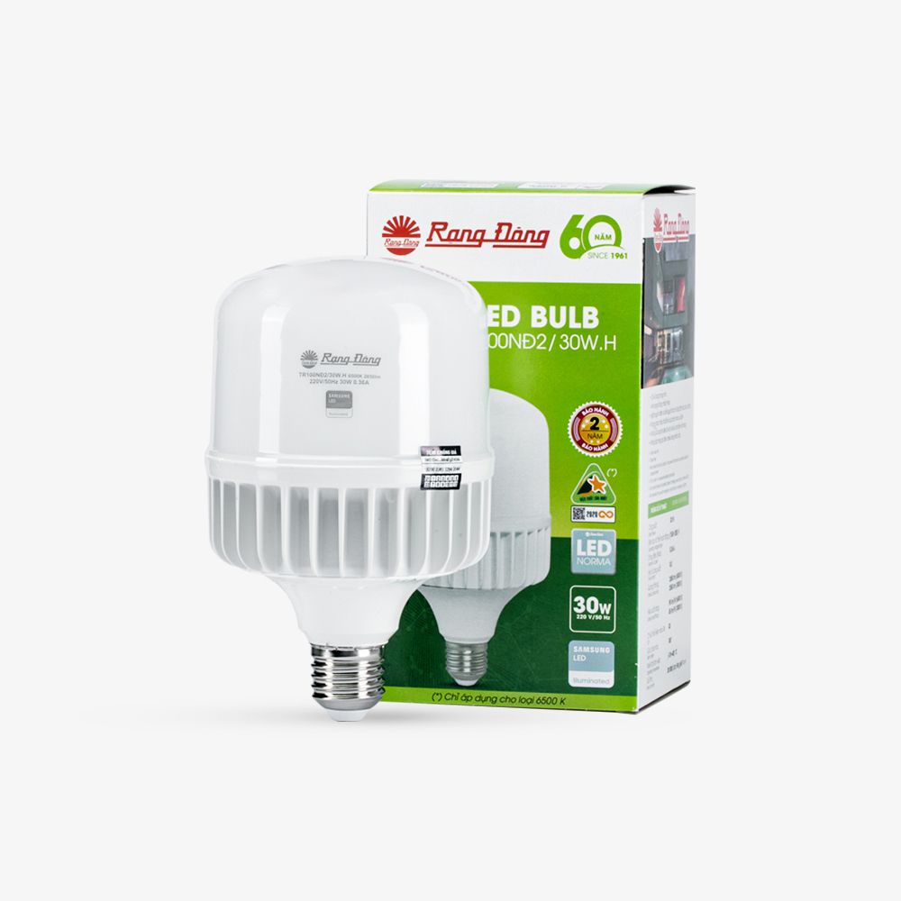 Bóng đèn LED Bulb trụ nhôm đúc TR100