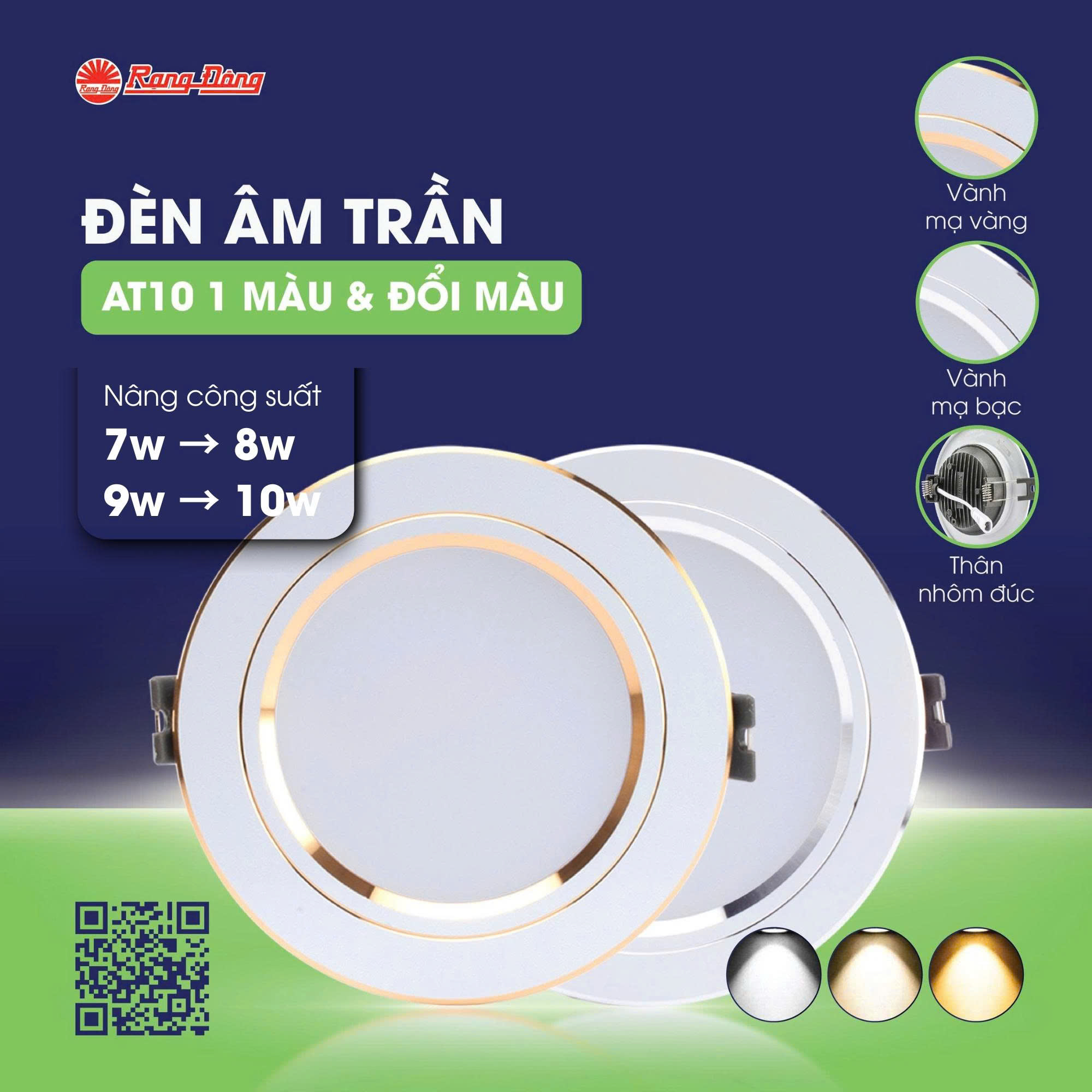 Đèn LED âm trần Downlight AT10
