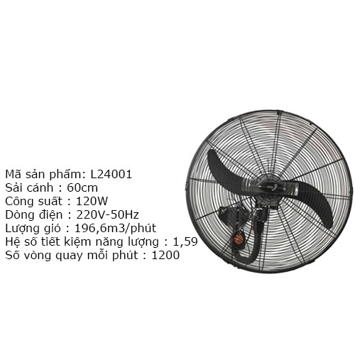 Quạt Treo CN ASIA VINA - L24001-DV0 - Ảnh 4