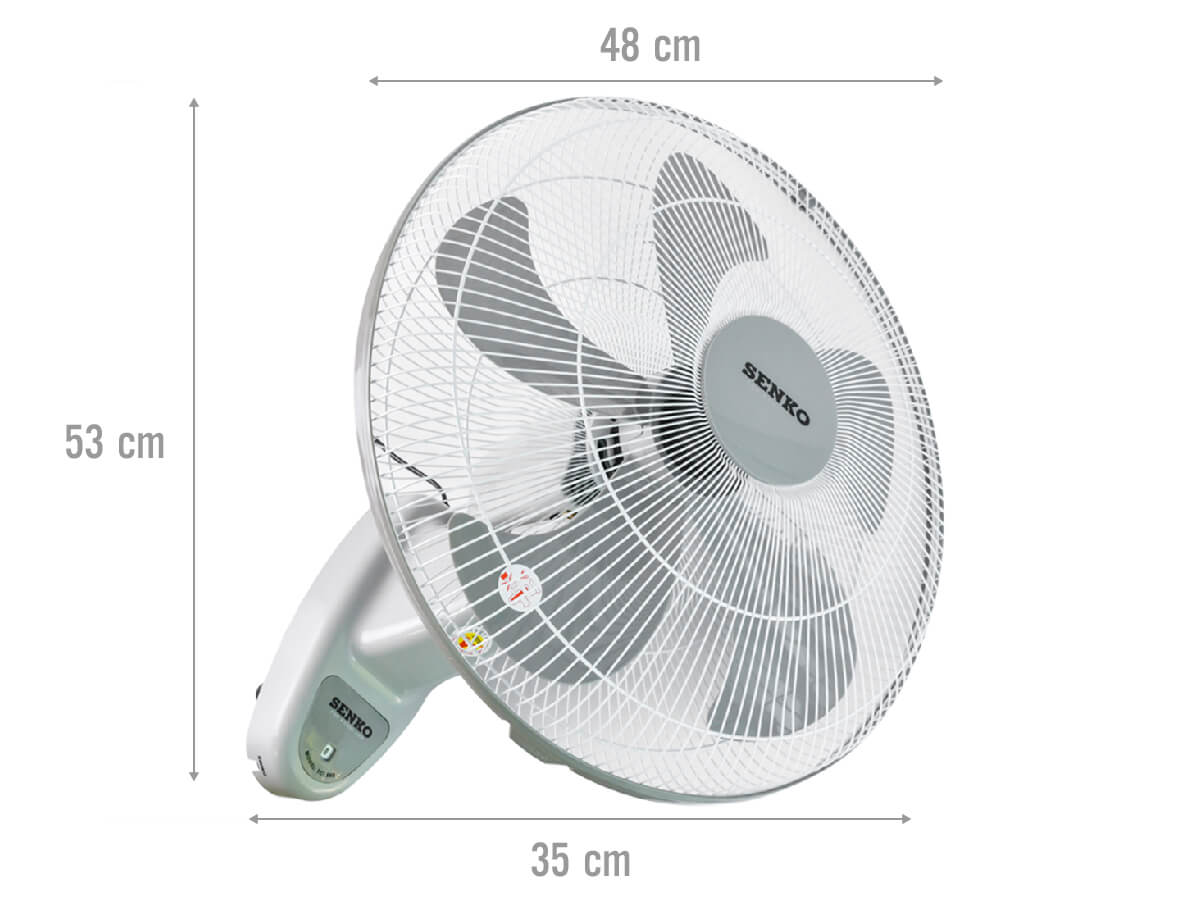 Quạt Treo Tường 2 Dây 4,5 Tấc (Chuyển Hướng Điện) Senko TC1880 - Ảnh 4