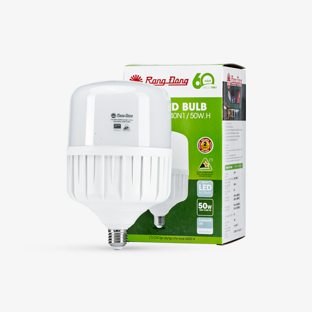 Bóng đèn LED Bulb trụ nhôm nhựa TR140 - Ảnh 2