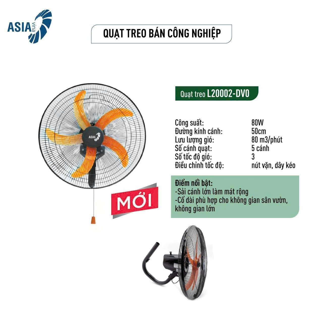 Quạt Treo ASIA VINA - L20002-DV0