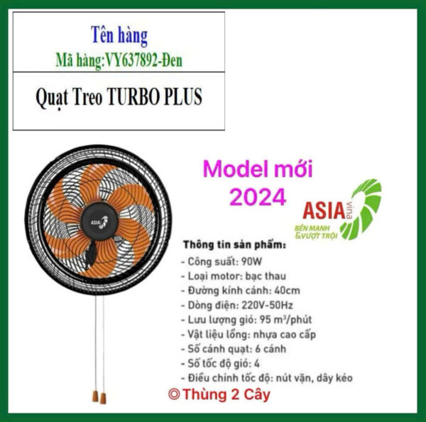Quạt Treo ASIA VINA Turbo Plus - VY637892 - Ảnh 8